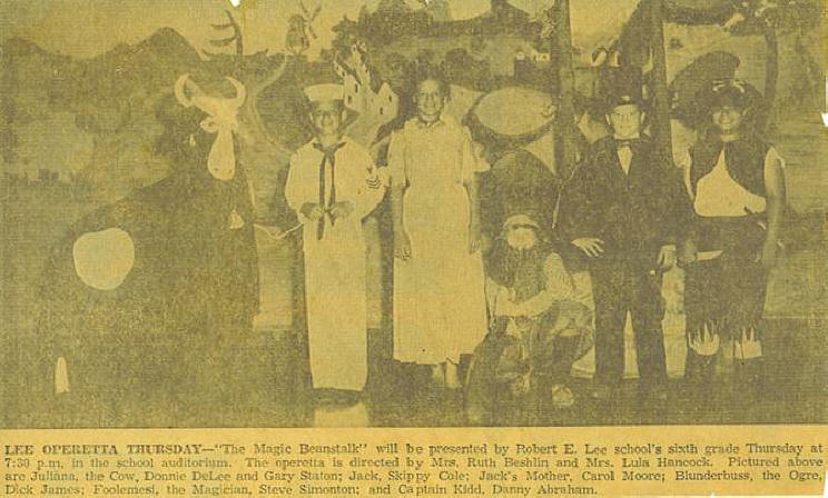 Lee Elementary - THE MAGIC BEANSTALK